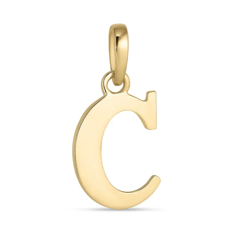 bokstav c hängen i 9 karat guld - My Letter