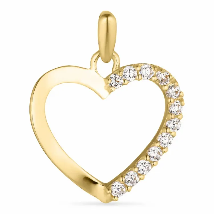 hjärta hängen i 14 karat guld - Gold Collection
