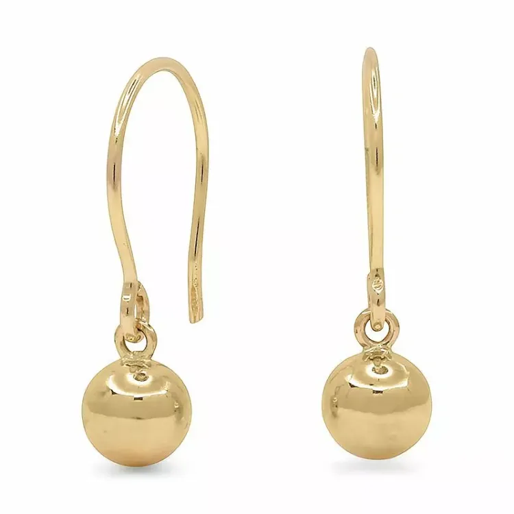5 mm kula guldörhängen i 14 karat guld - Gold Collection
