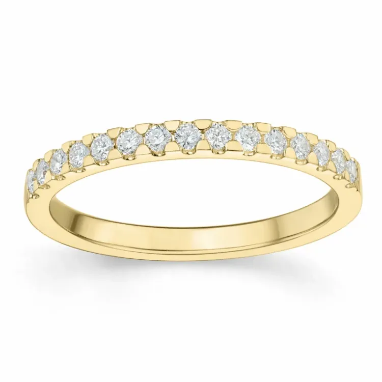 diamant alliancring i 14  karat guld 0,24 ct