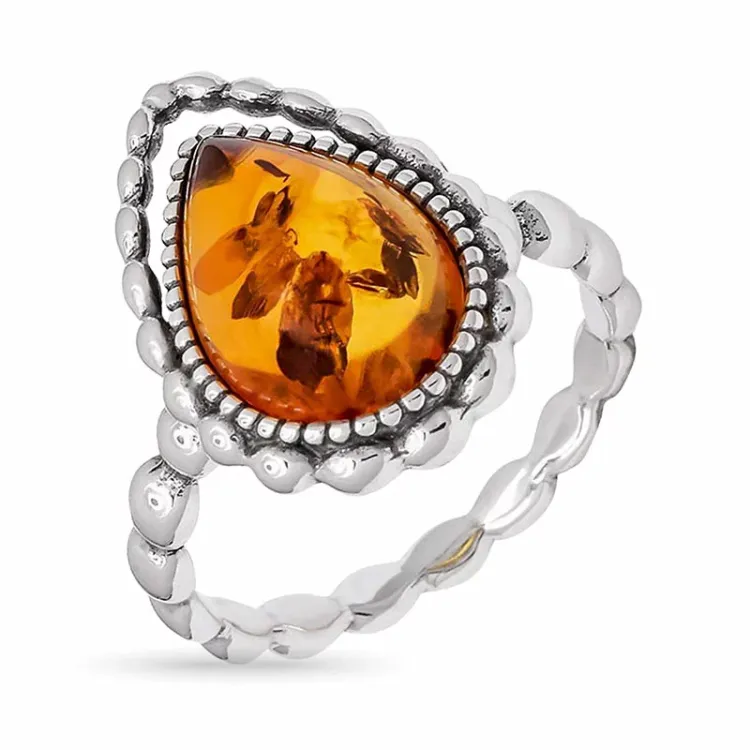 droppe ring i silver