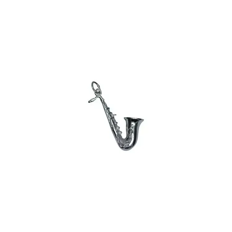 Saxofon hängen i silver