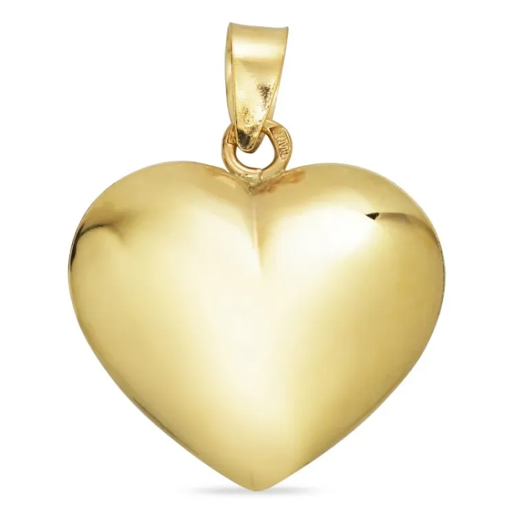 14,5 x 15,5 mm hjärta hängen i 8 karat guld - Amoré