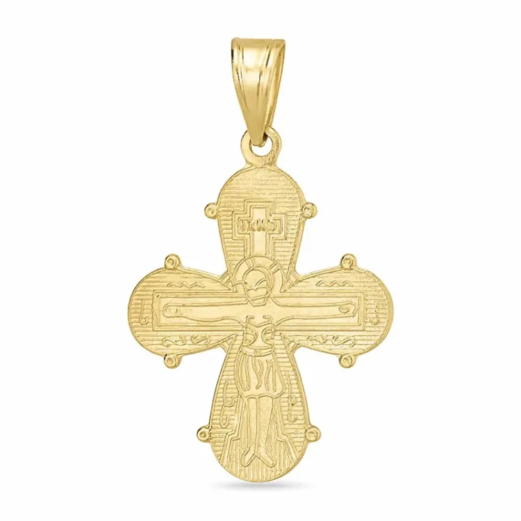 18 x 30 mm guld dagmarkors i 8 karat guld - Amoré