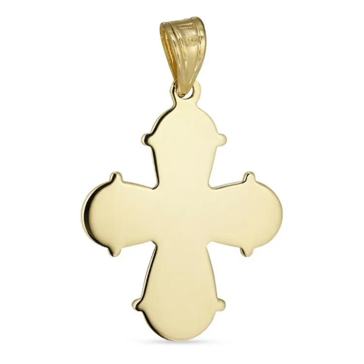18 x 30 mm guld dagmarkors i 8 karat guld - Amoré