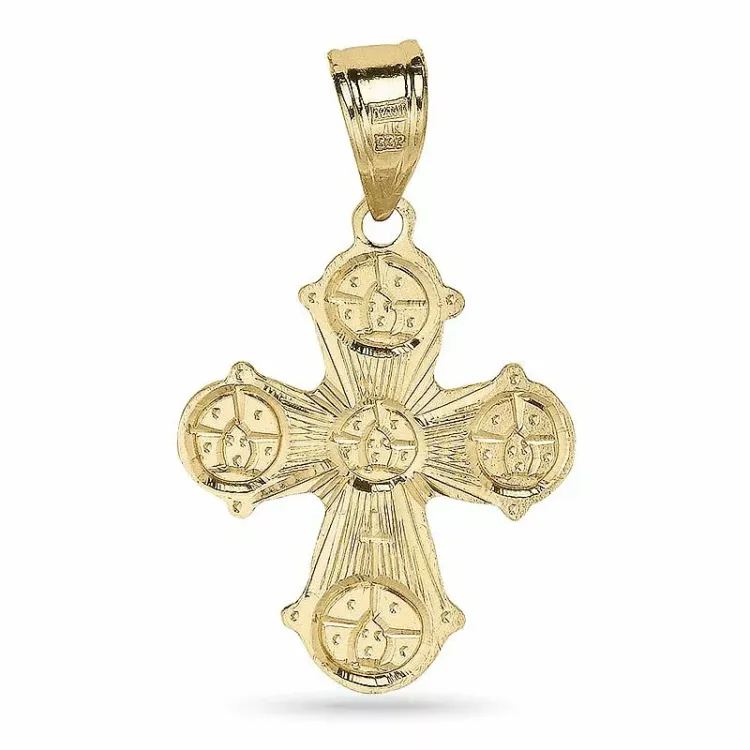 15 x 25 mm dagmarkors i 8 karat guld - Amoré