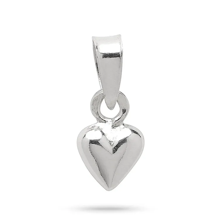 5,5 x 8,5 mm hjärta hängen i silver - Amoré