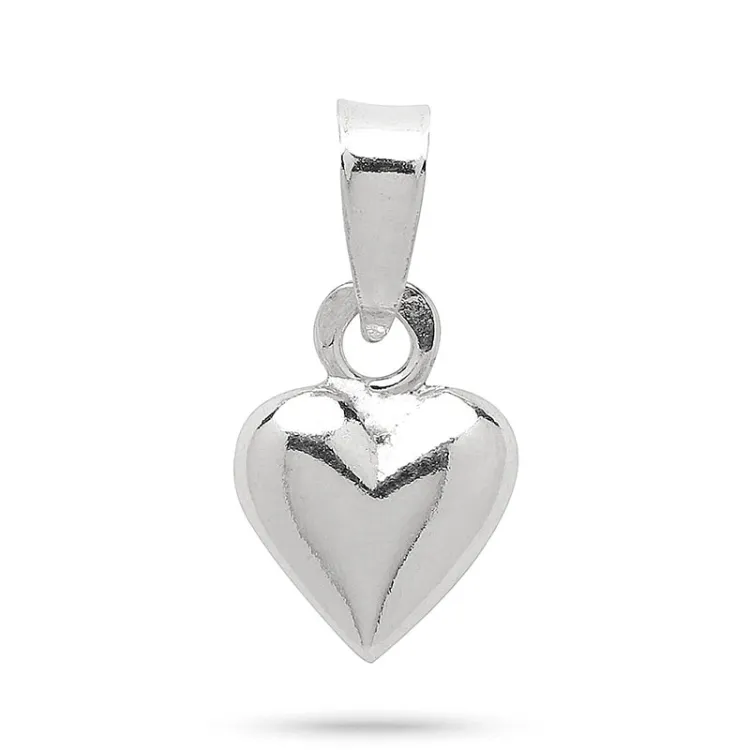 7 x 10 mm hjärta hängen i silver - Amoré
