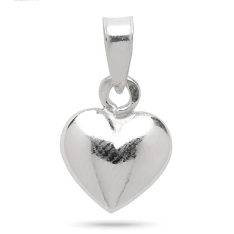 9 x 11 mm hjärta hängen i silver - Amoré