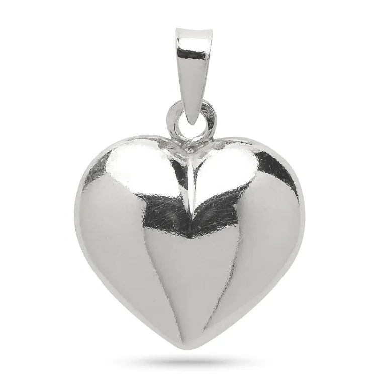14,5 x 16 mm hjärta hängen i silver - Amoré