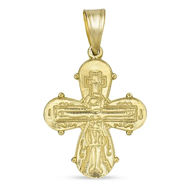 16 x 27 mm dagmarkors i 8 karat guld - Amoré