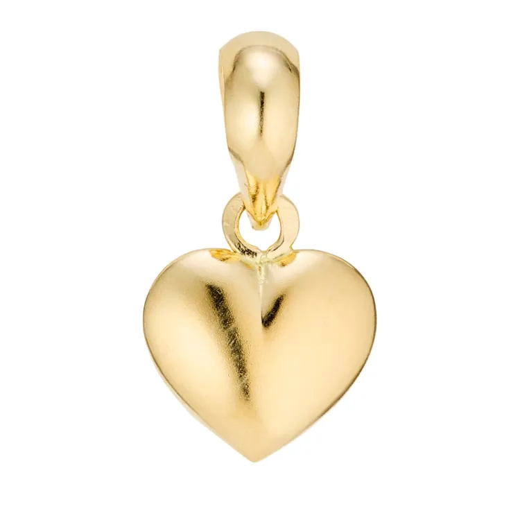 8,5 x 10 mm hjärta hängen i 14 karat guld - Amoré
