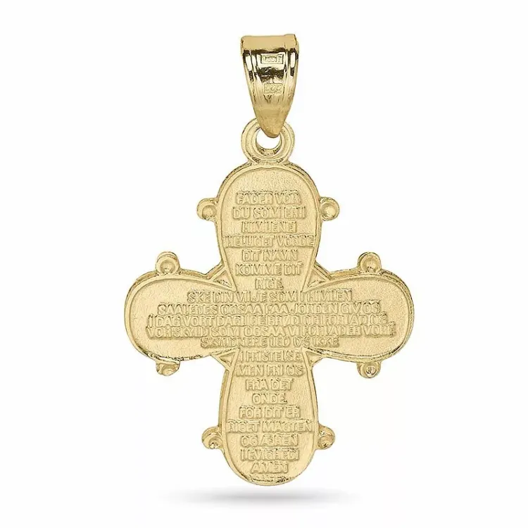 19 x 30 mm dagmarkors i 8 karat guld - Amoré