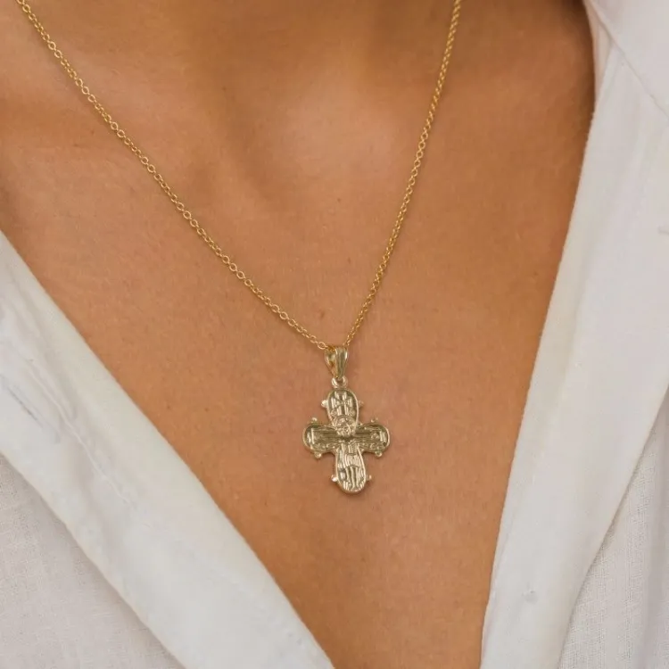 19 x 30 mm dagmarkors i 8 karat guld - Amoré