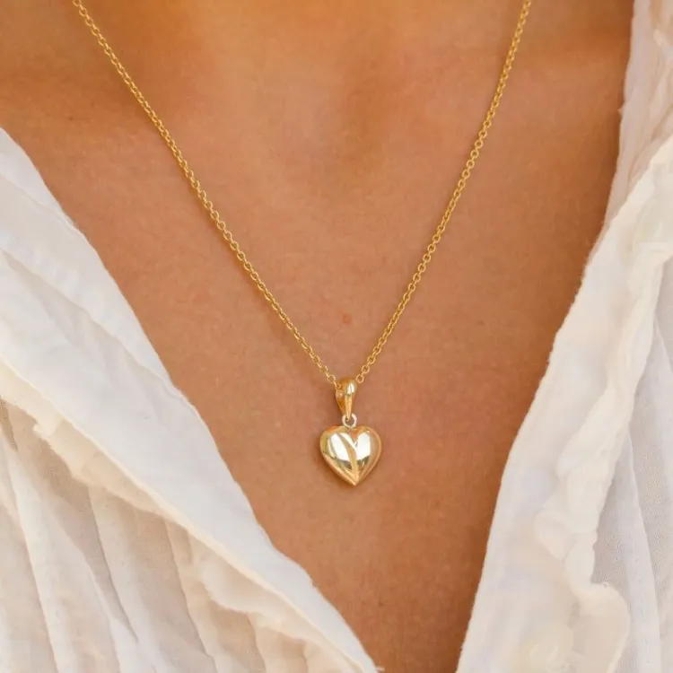 11,5 x 13 mm hjärta hängen i 8 karat guld - Amoré