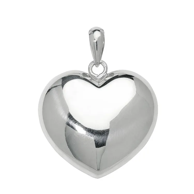 25 x 26 mm hjärta hängen i silver - Amoré