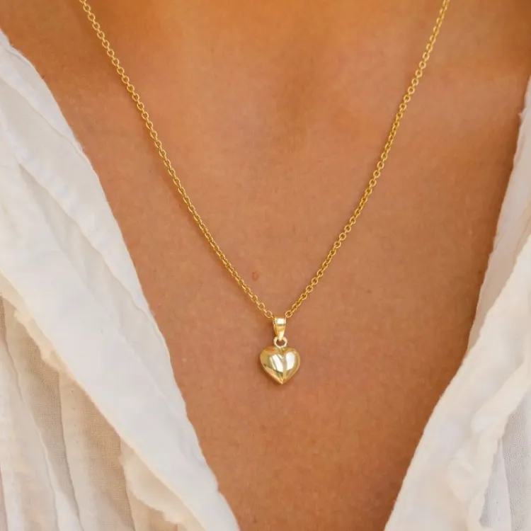 9 x 11 mm hjärta hängen i 8 karat guld - Amoré