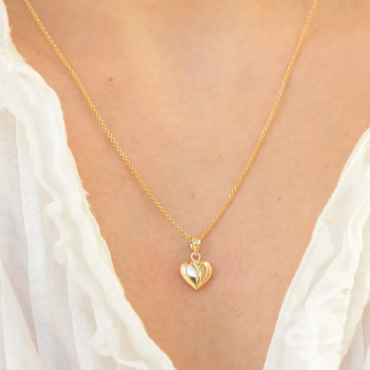 9 x 11 mm hjärta hängen i 8 karat guld - Amoré