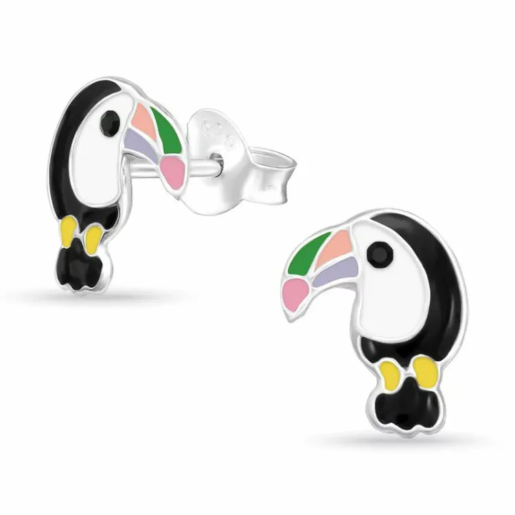 pelikan örhängestift i silver - Little Ones