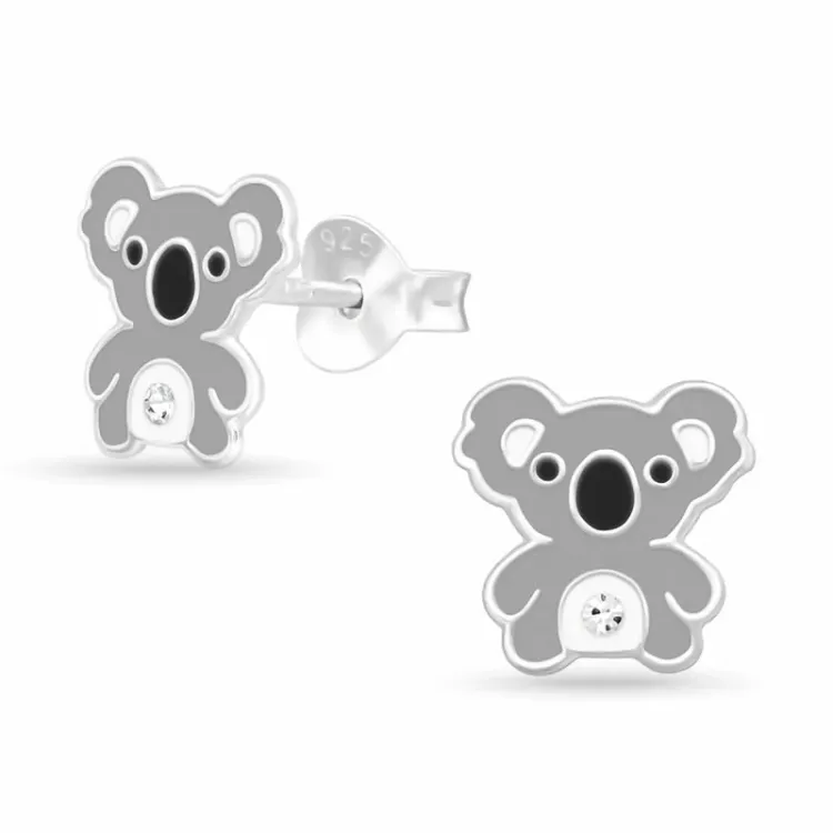 koala örhängen i silver - Little Ones
