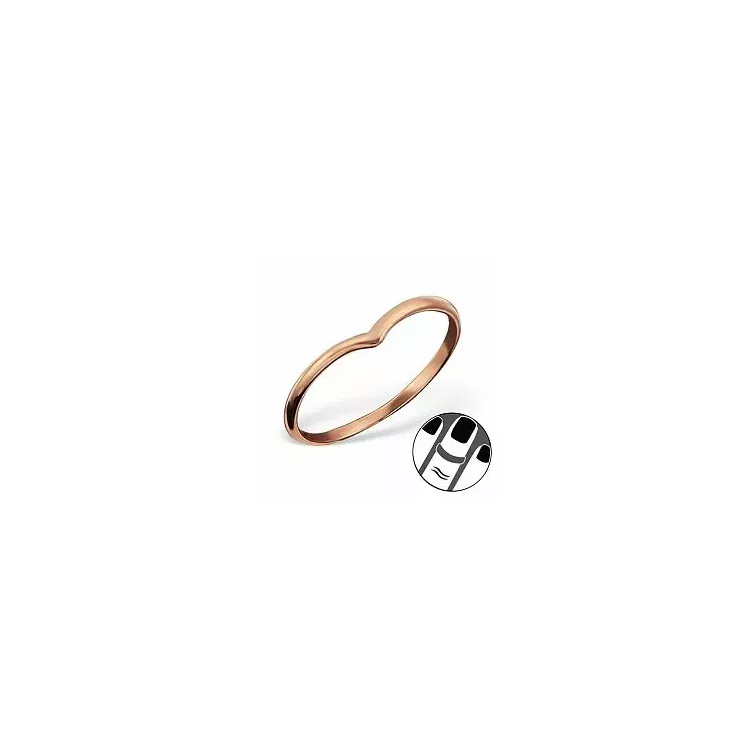 Led ring i rosabelagt silver