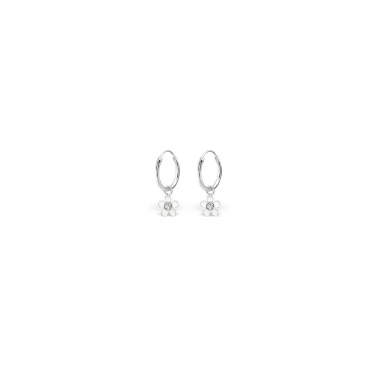 12 mm blommor creol i silver