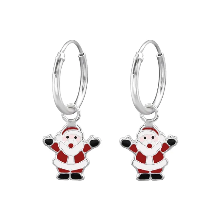 12 mm jultomte creol i silver - Little Ones