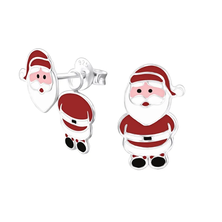 jultomte örhängen i silver - Little Ones