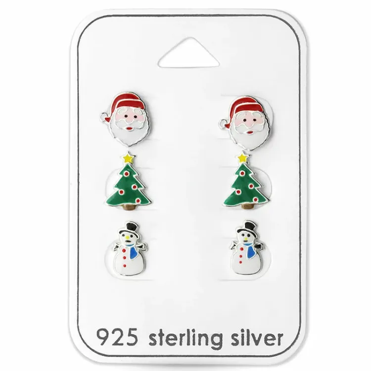 jul örhängen i silver - Little Ones