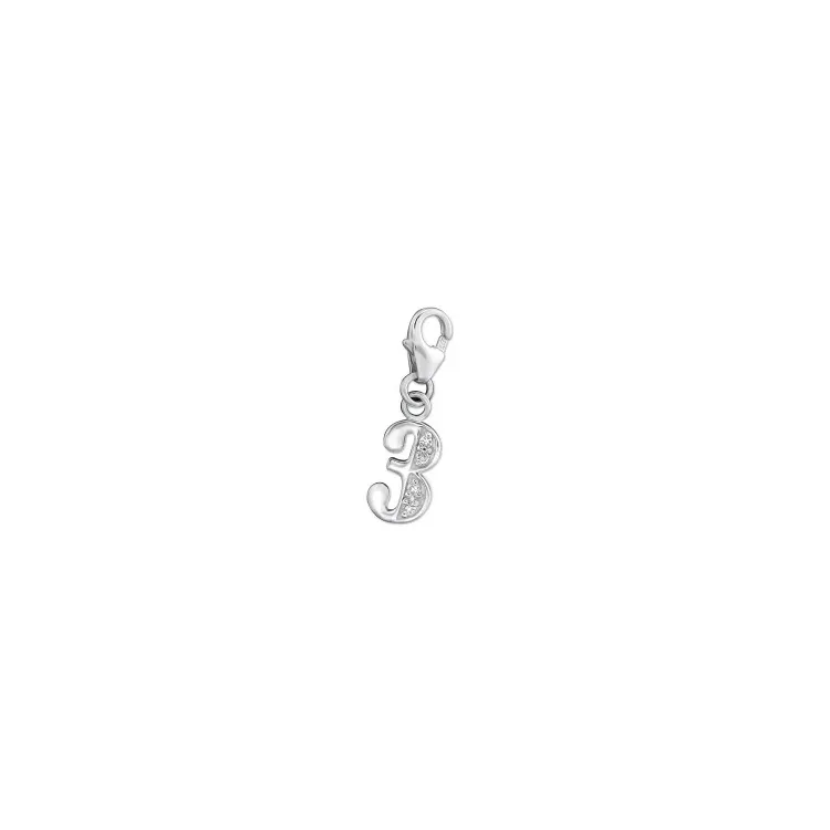 3 charms hängen i silver 