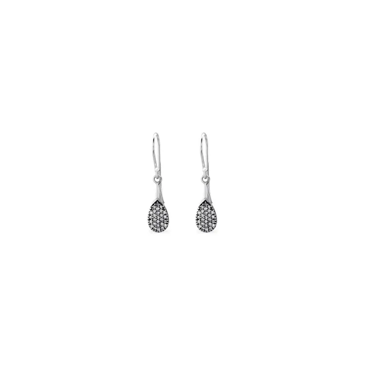 Bali örhängen i oxiderat sterlingsilver