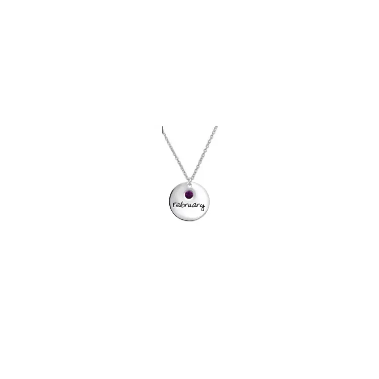 Februari halsband i silver med hängen i silver