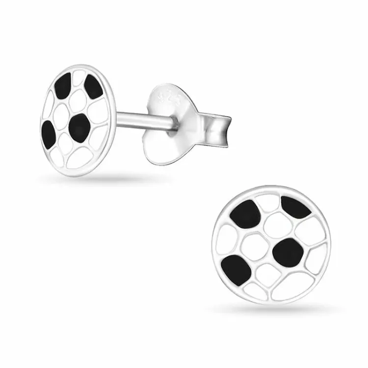 fotboll örhängestift i silver - Little Ones