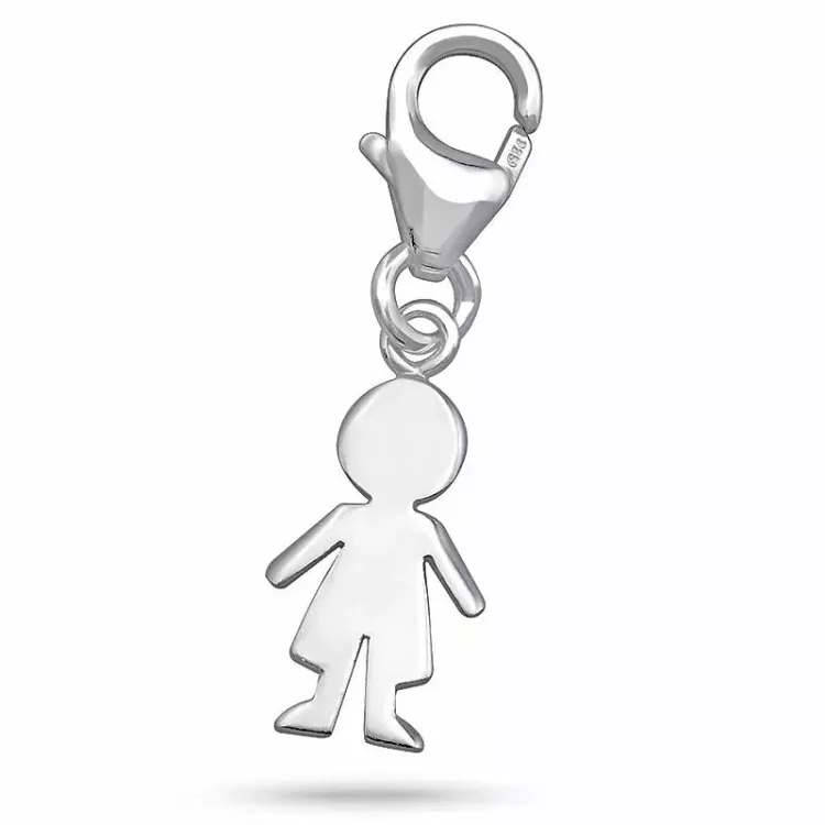 pojke charms till armband i silver