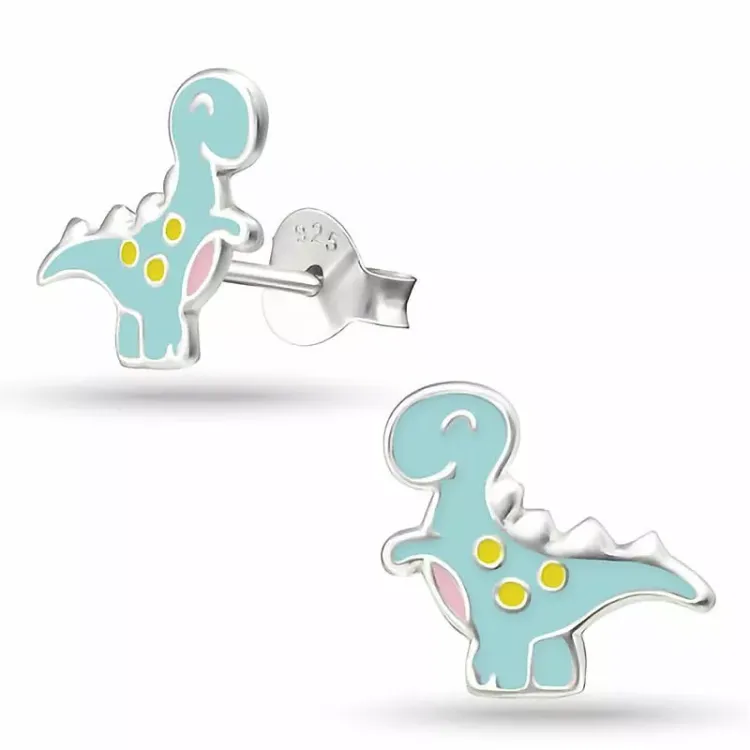 dinosaurie örhängestift i silver - Little Ones