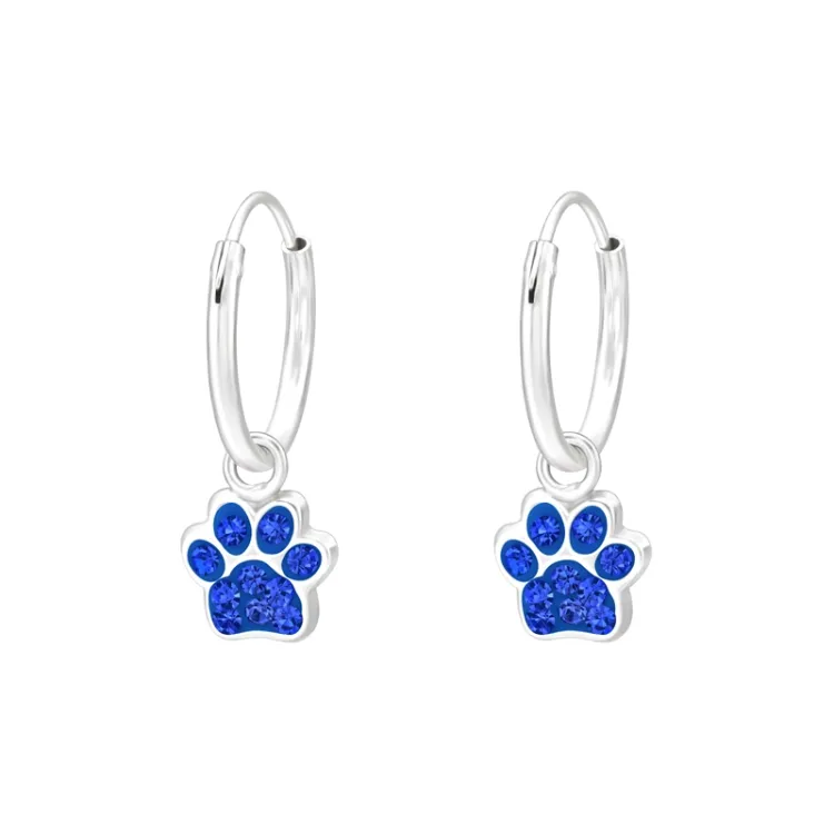12 mm tass kristal creol i silver - Little Ones