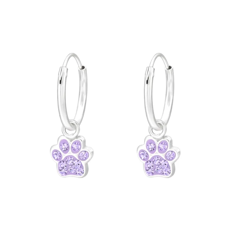 12 mm tass kristal creol i silver - Little Ones