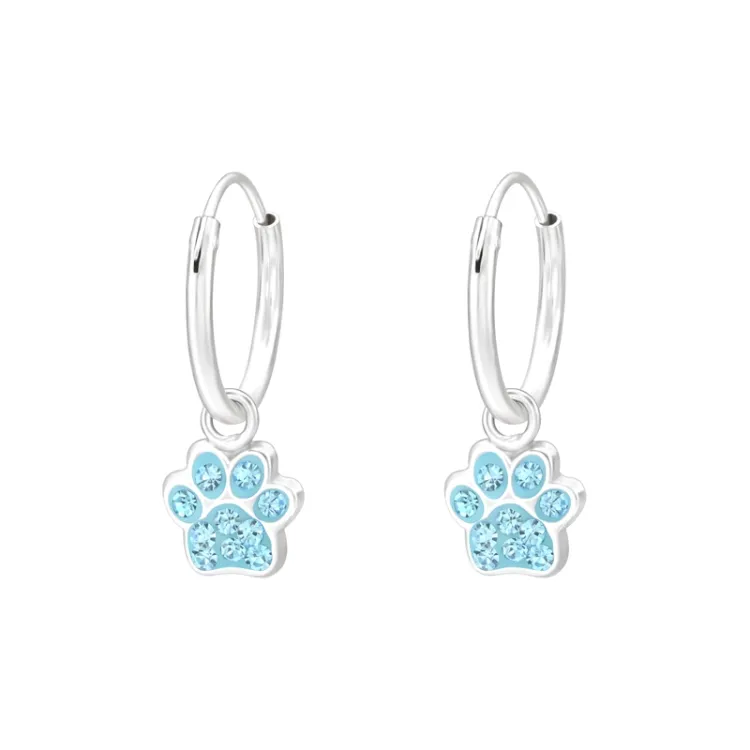 12 mm tass kristal creol i silver - Little Ones