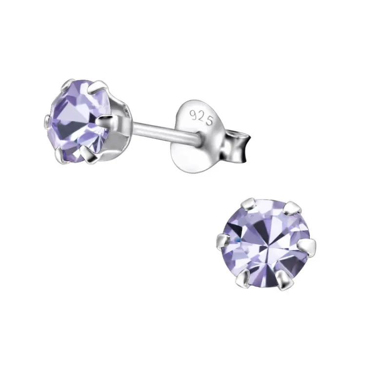 5 mm örhängen i silver - Little Ones