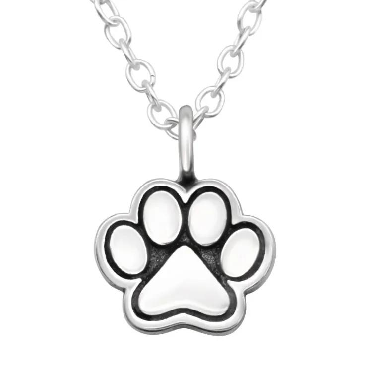 tass halsband i silver med hängen i silver - Little Ones