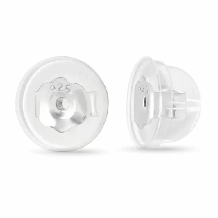 1 par ploppar i silver