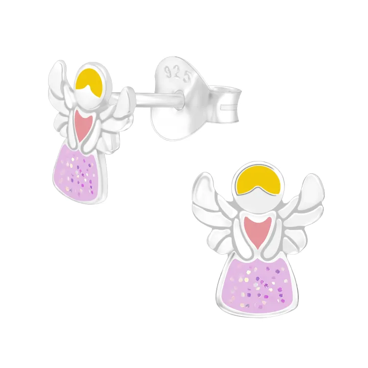 ängel barnörhängen i silver - Little Ones