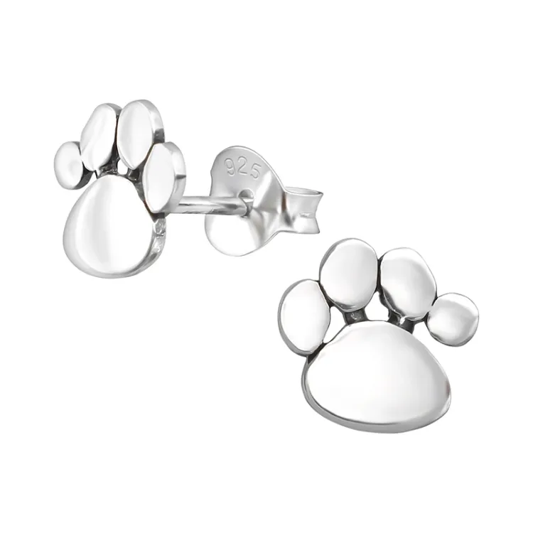 tass örhängen i oxiderat sterlingsilver - Little Ones