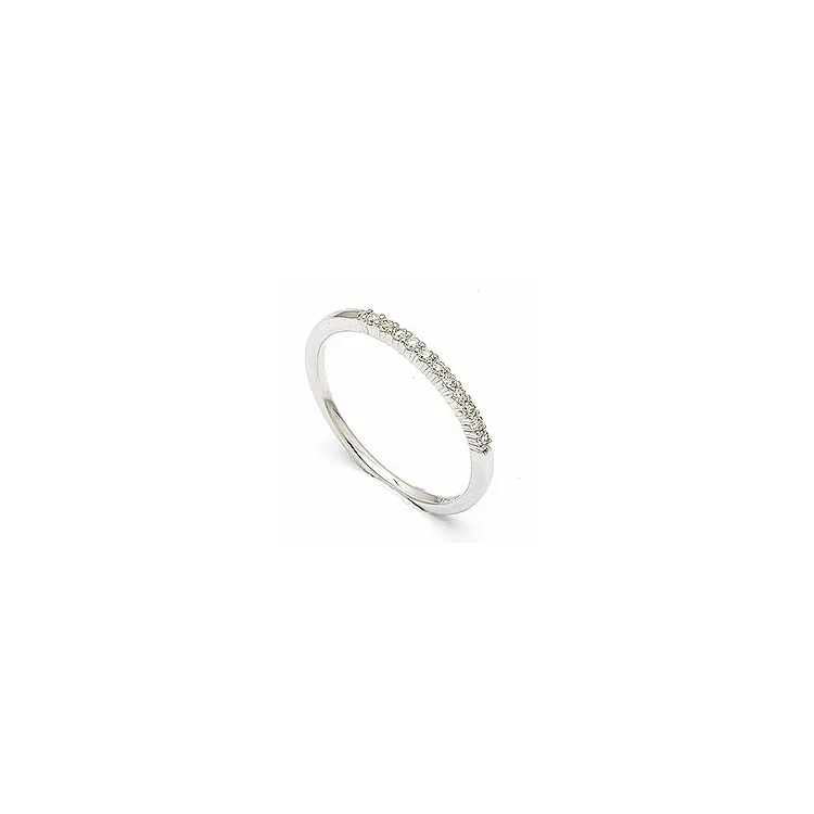 Smal diamantring i 14  karat vitguld 0,099 ct