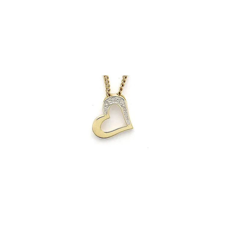 hjärthängen i 8 carat guld 0,004 ct
