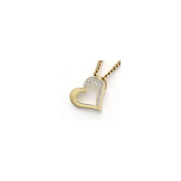 hjärthängen i 8 carat guld 0,004 ct