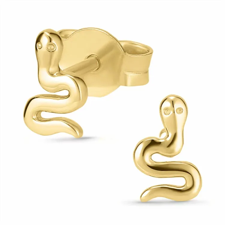 ormar örhängestift i 9 karat guld - Gold Collection