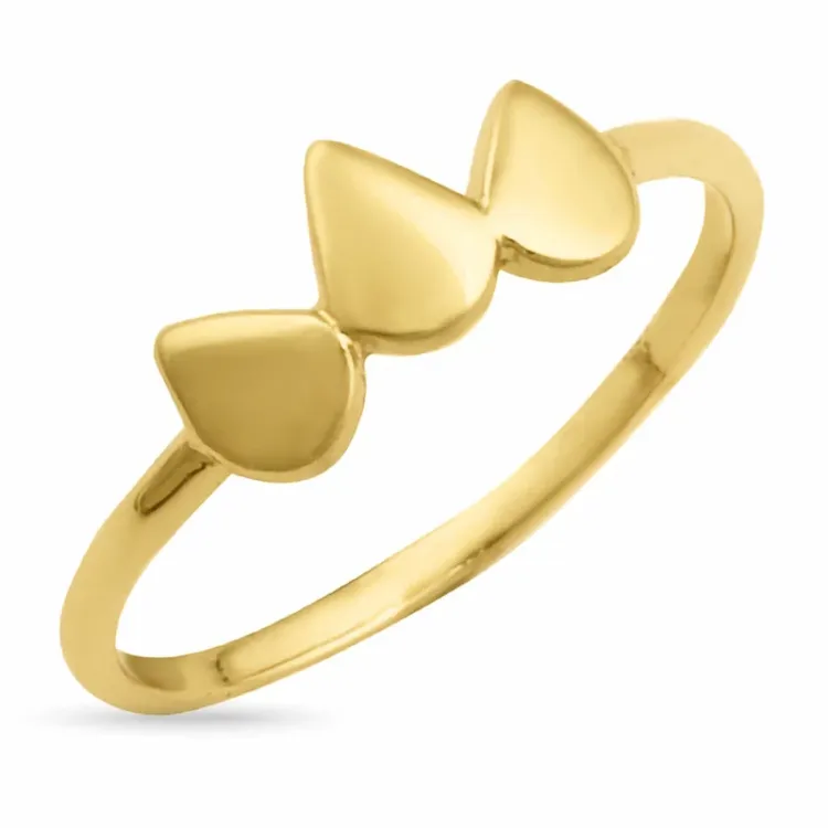 ring i förgyllt silver