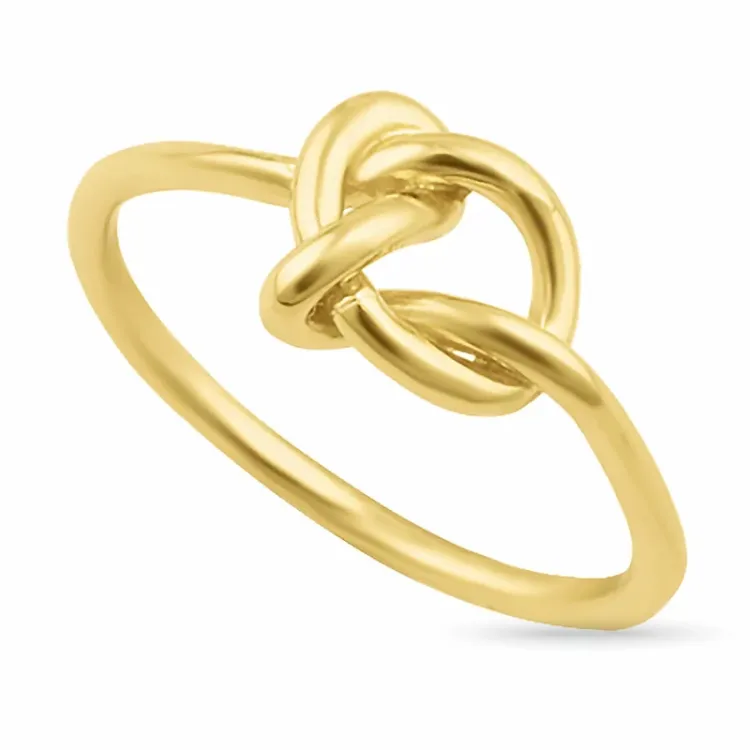 knuta ring i förgyllt silver
