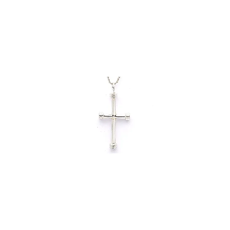 kors hängen i silver